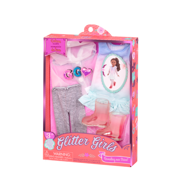 Transparent windbreaker for 14-inch doll