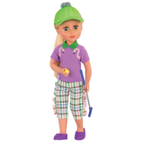 14-inch doll wearing mini-putt outfit