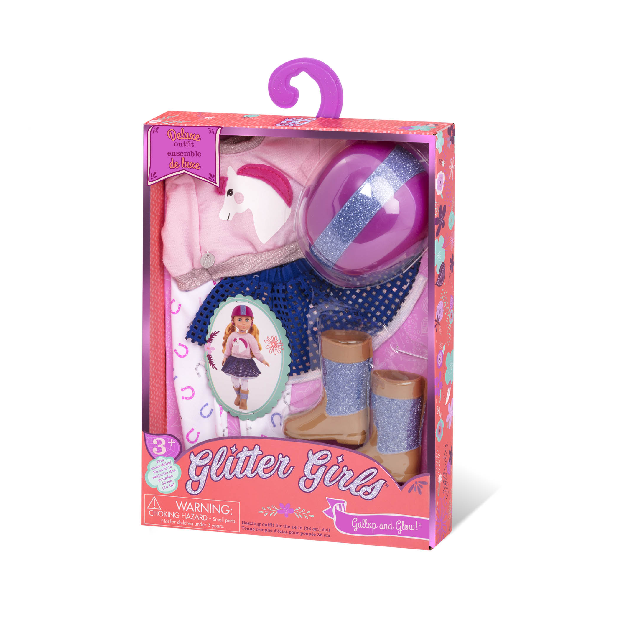  Glitter Girls – Flamingo Glow! Shoes and Leggings