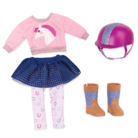 Equestrian outfit for 14-inch doll