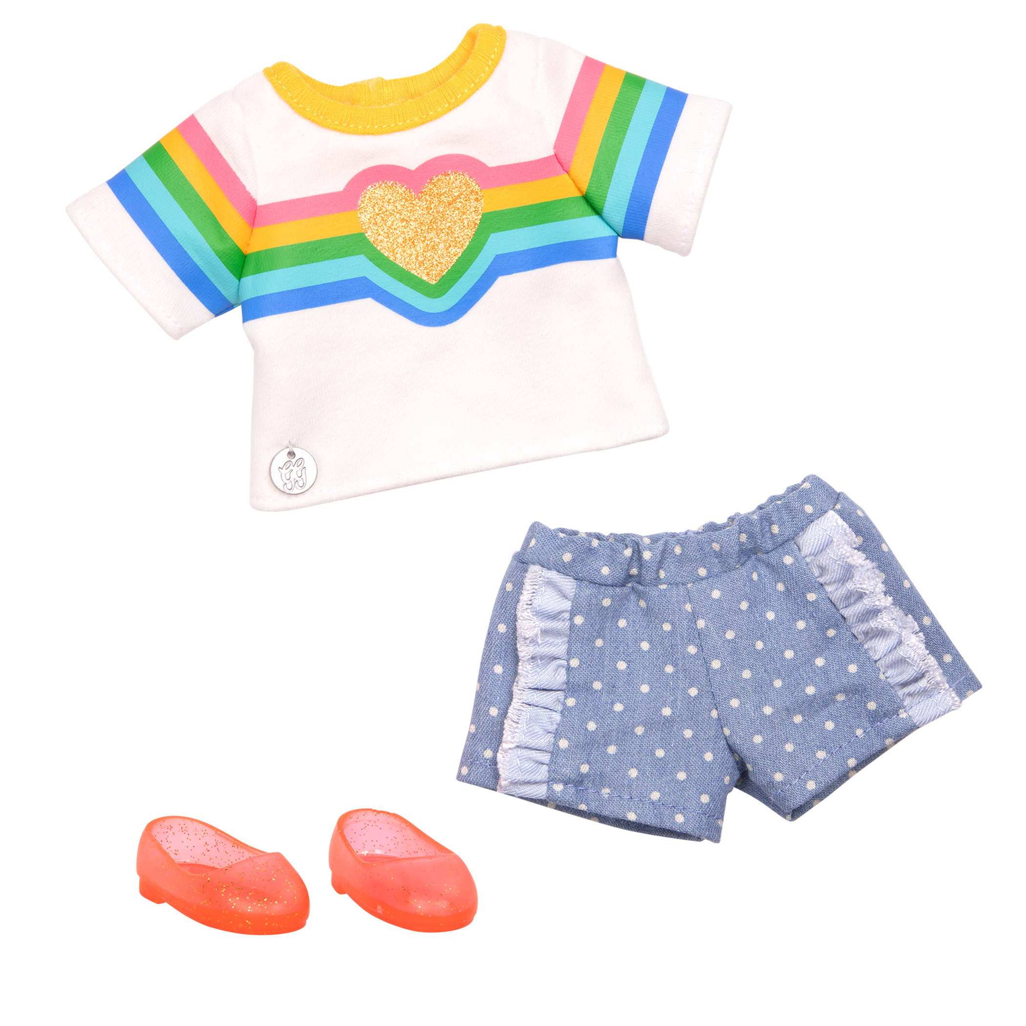 rainbow glitter outfit