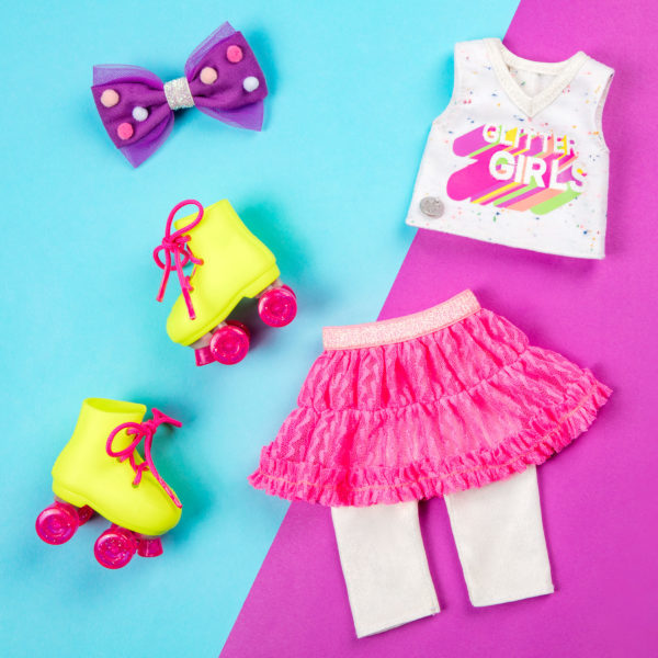 Roller skating outfit for 14-inch doll