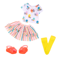 Ice cream outfit for 14-inch doll