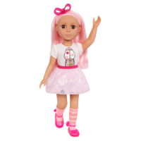 Glitter Girls 7-Piece Outfit for Dolls in Pink