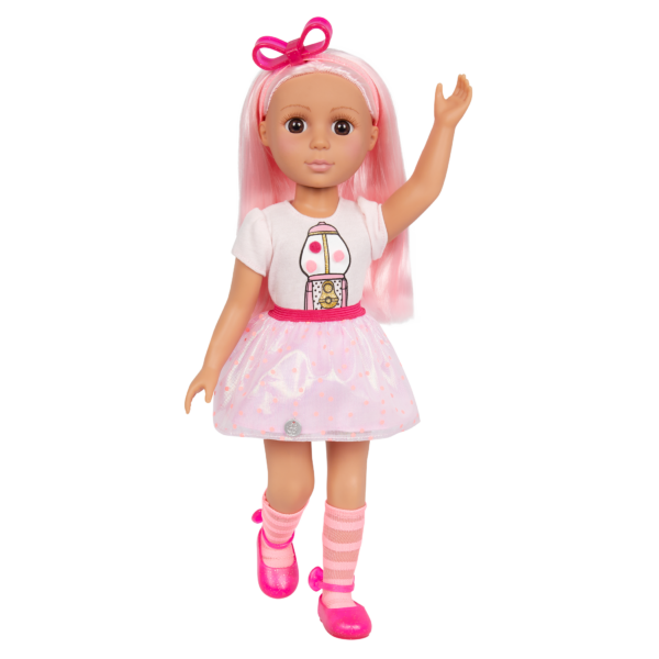 Glitter Girls 7-Piece Outfit for Dolls in Pink