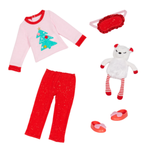 Holiday Christmas doll outfit pajamas