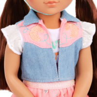 Glitter Girls Faux Denim Vest for Dolls