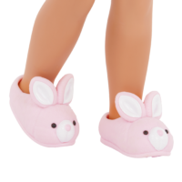 Bunny Slippers for Dolls