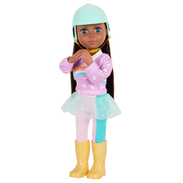 14-inch doll with riding outfit