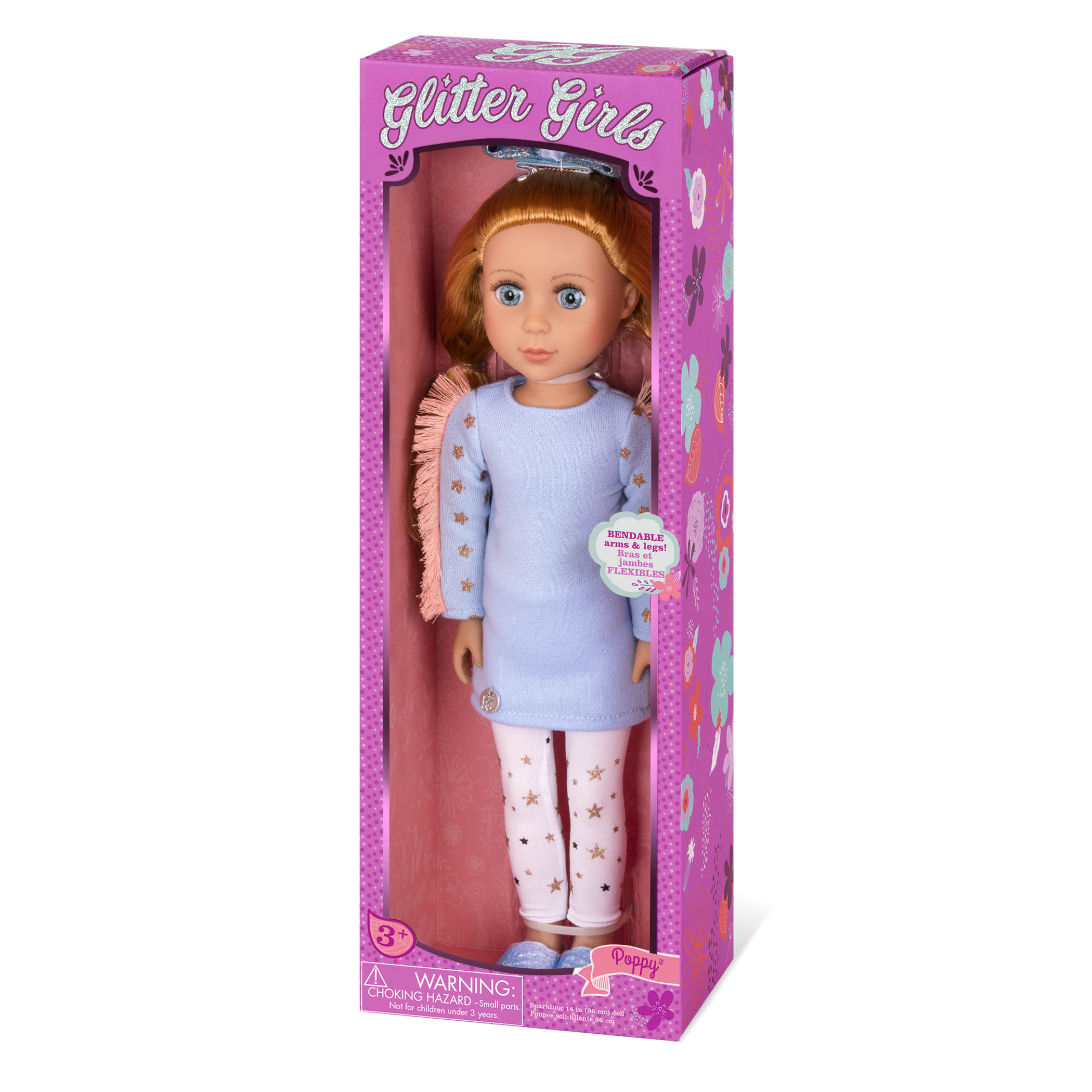  Glitter Girls Lacy 14 Inch Doll Wearing Pink Tunic