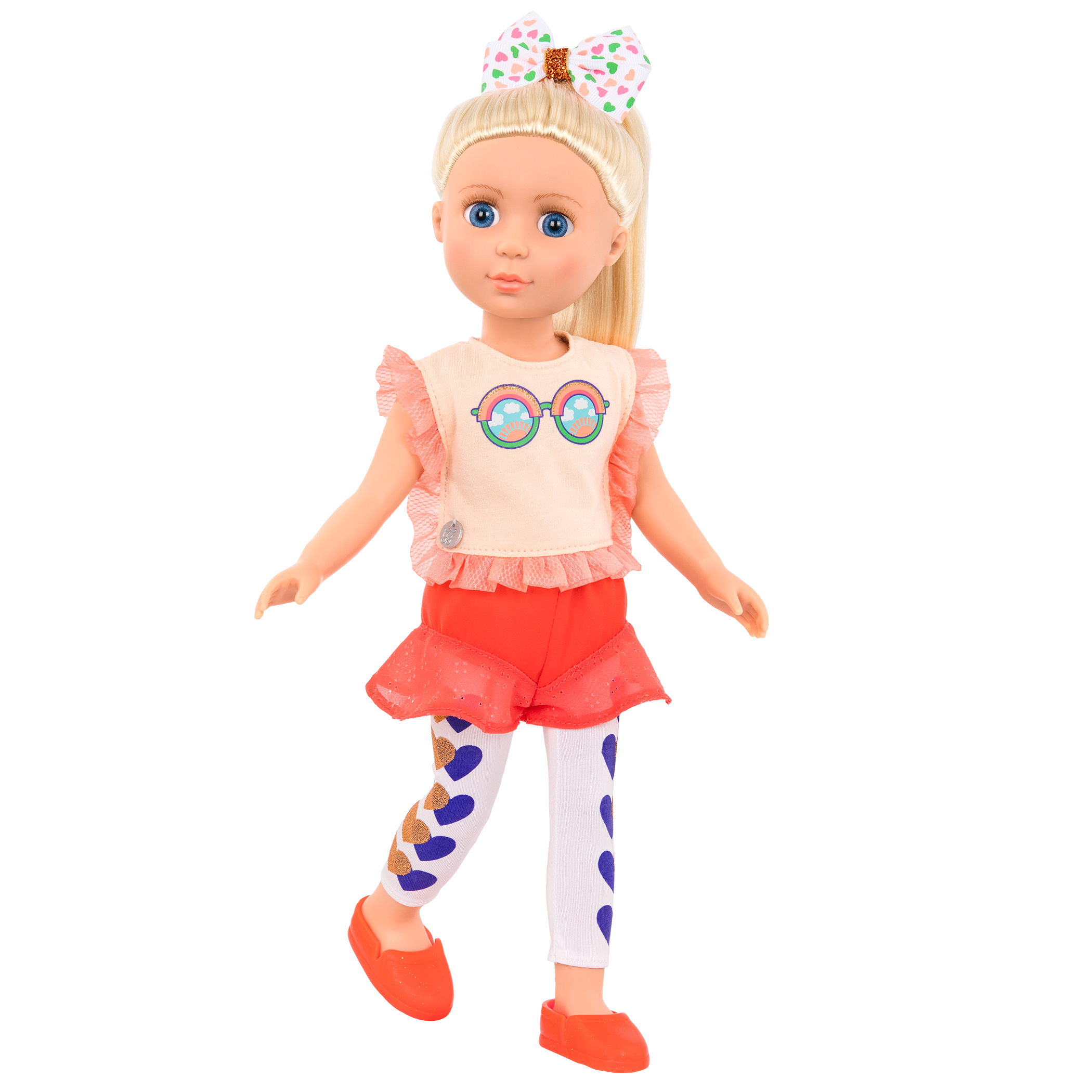 Glitter Girls Dolls - Alfie 14-inch Poseable Cheerleader Doll - Brown