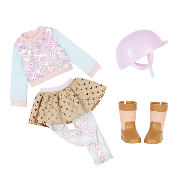 Glitter Girls 14-inch Equestrian Doll outfit and accessories