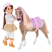 Glitter Girls 14-inch Equestrian Doll and horse, Nora & Wanderlust