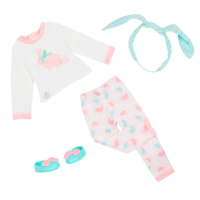 Pajama outfit for 14-inch doll