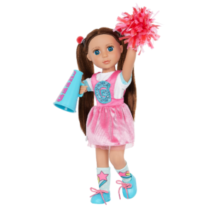 Glitter Girls Alfie 14-inch Posable Cheerleader Doll with Megaphone