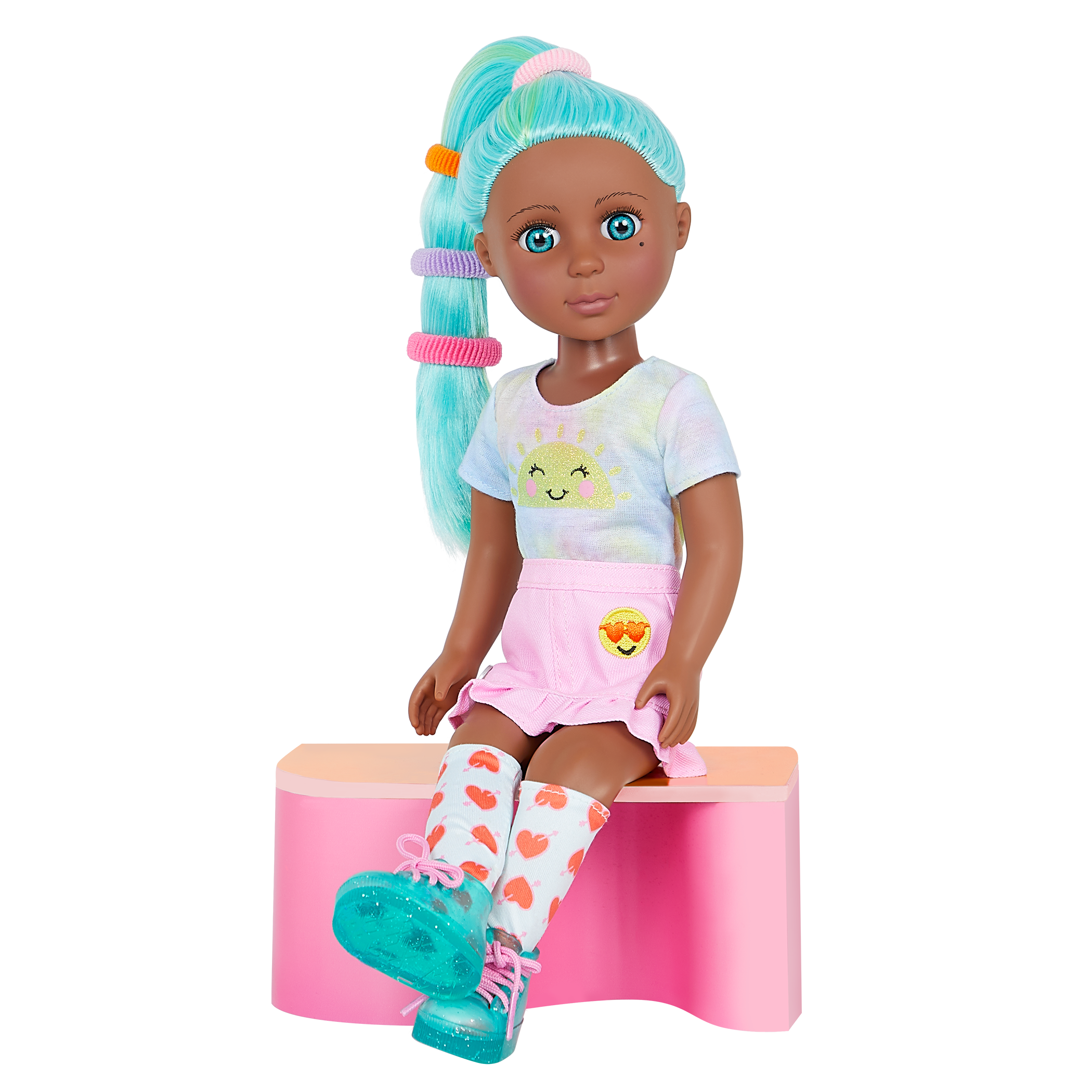 Glitter Girls Duckie Turquoise Hair & Styling Accessories 14 Poseable  Fashion Doll