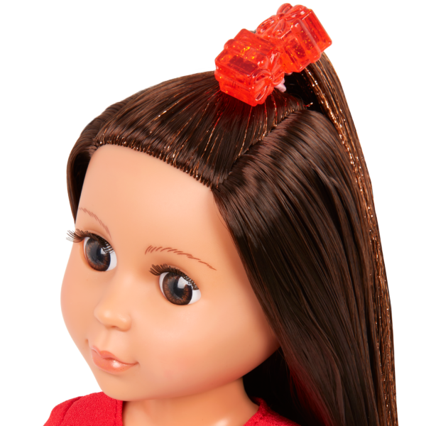 Close-up of Eve Doll Hair