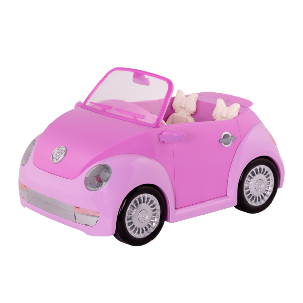 Purple Convertible Car for Dolls