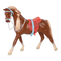 Milkyway 14-inch doll horse with saddle