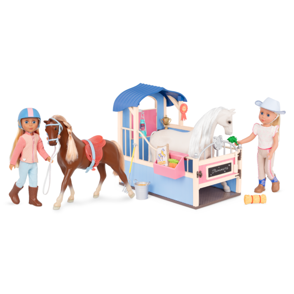 Milla & Milkyway Horse Stable Bundle playset and dolls