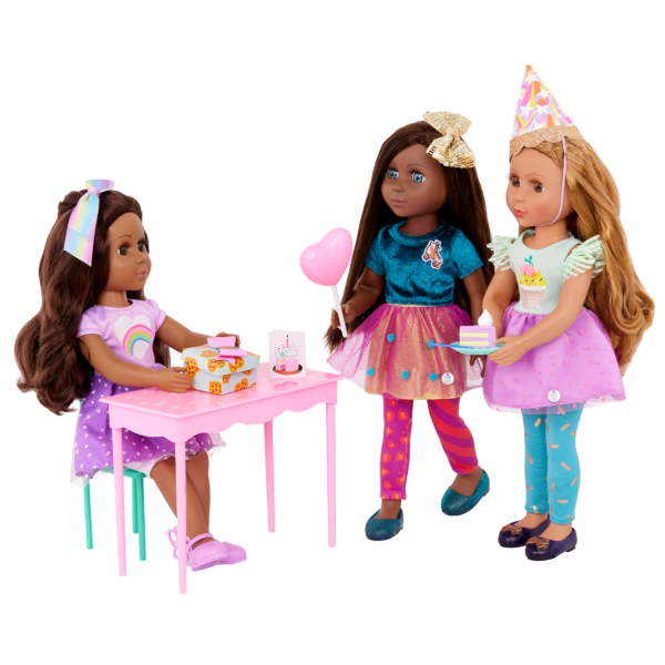 Glitter Girls Dolls Having Birthday Party