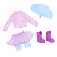 Glitter Girls Blue and Purple Riding Outfit