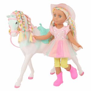 Glitter Girls 14-Inch Doll and Toy Horse Duo Gia and Hypsy