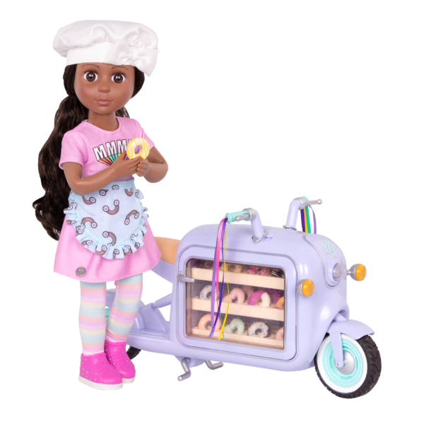 Ryanner 14-inch doll with donut scooter