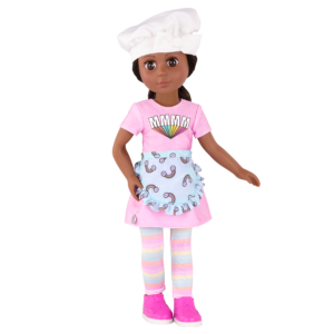 Ryanne doll with baker outfit