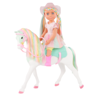 Gia and Gypsy 14-Inch Doll Horse Bundle