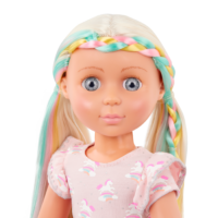 Gia 14-Inch Doll with Rainbow Hair
