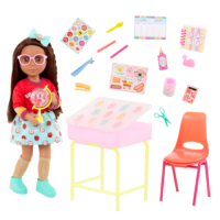Glitter Girls Alessa and School Desk Set