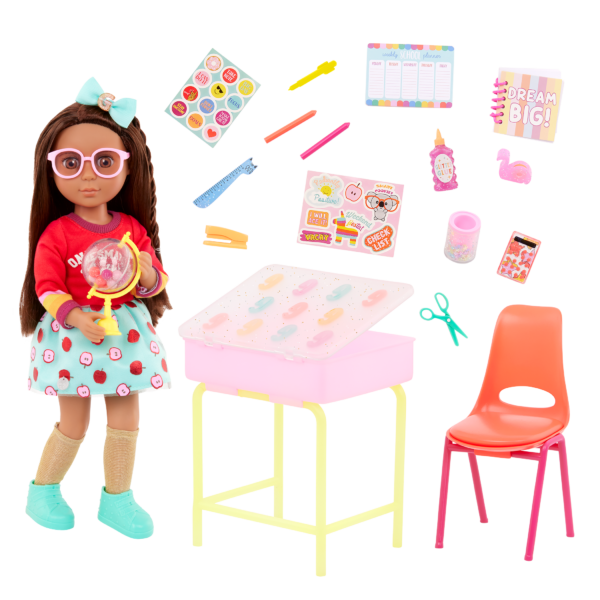 Glitter Girls Alessa and School Desk Set