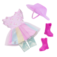 Glitter Girls Pink Rainbow Clothes for Dolls