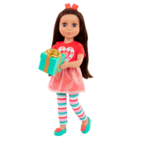 Glitter Girls Doll Eve Holding Holiday Gift Box