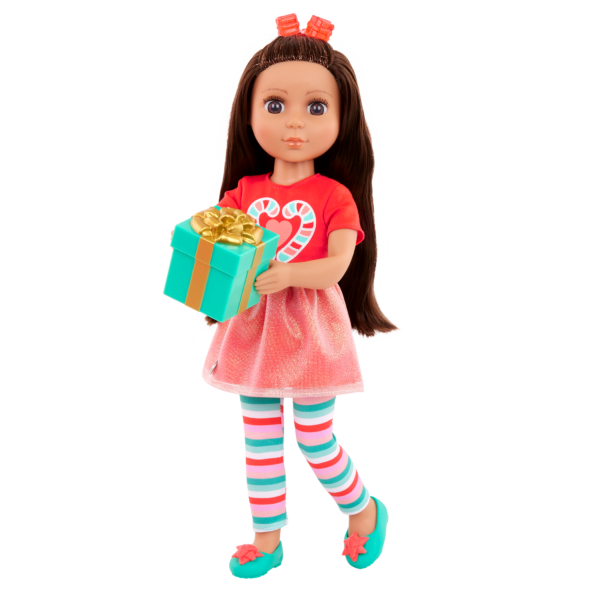 Glitter Girls Doll Eve Holding Holiday Gift Box
