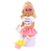 Glitter Girls Sunnie Doll with Pink Glasses and Notebook