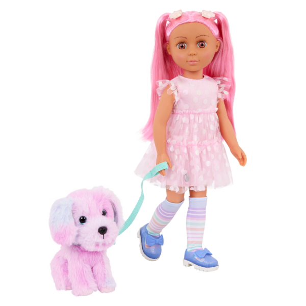 Cara & Sprinkles Bendable Doll and Stuffed Dog