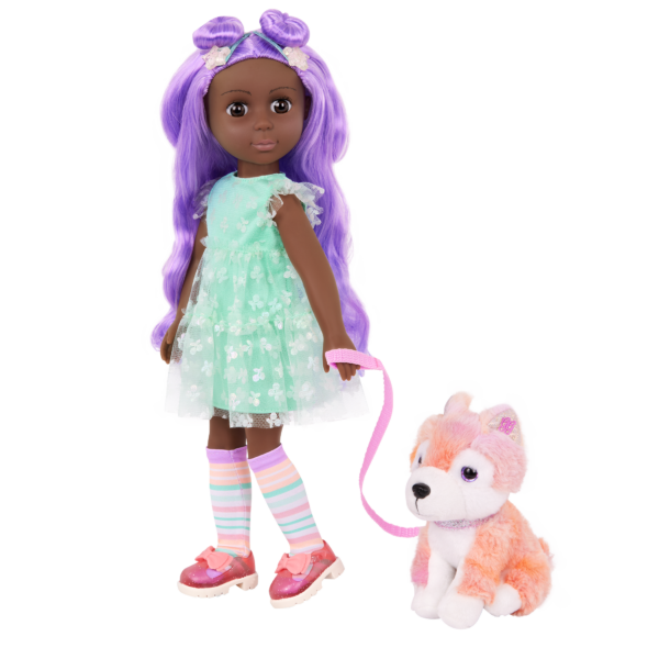 Neve & Candy Bendable Doll and Stuffed Animal