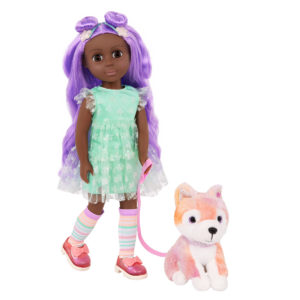 Glitter Girls Neve & Candy 14-inch Doll and Plush Pup Set