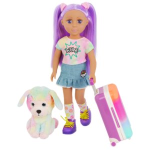 Glitter Girls Luma with Pup and Suitcase