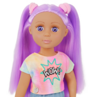 Luma 14-inch Doll with Purple Hair and Purple Eyes