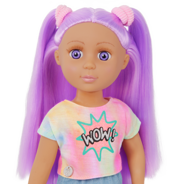 Luma 14-inch Doll with Purple Hair and Purple Eyes