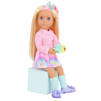 Evie 14-inch Fashion Doll Eating Play Food Cake