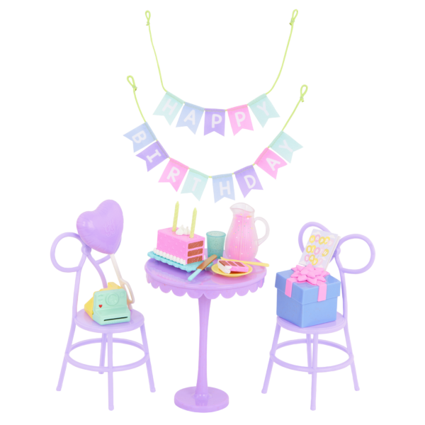 Glitter Girls Birthday Doll Furniture and Accessories