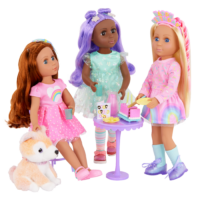 Glitter Girls Dolls Sharing Cake