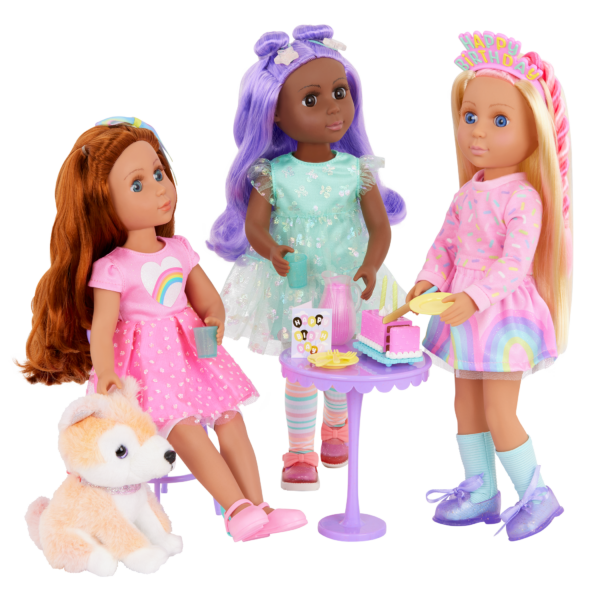 Glitter Girls Dolls Sharing Cake