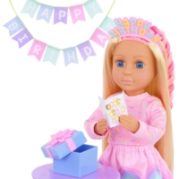 14-inch Doll Evie with Birthday Card