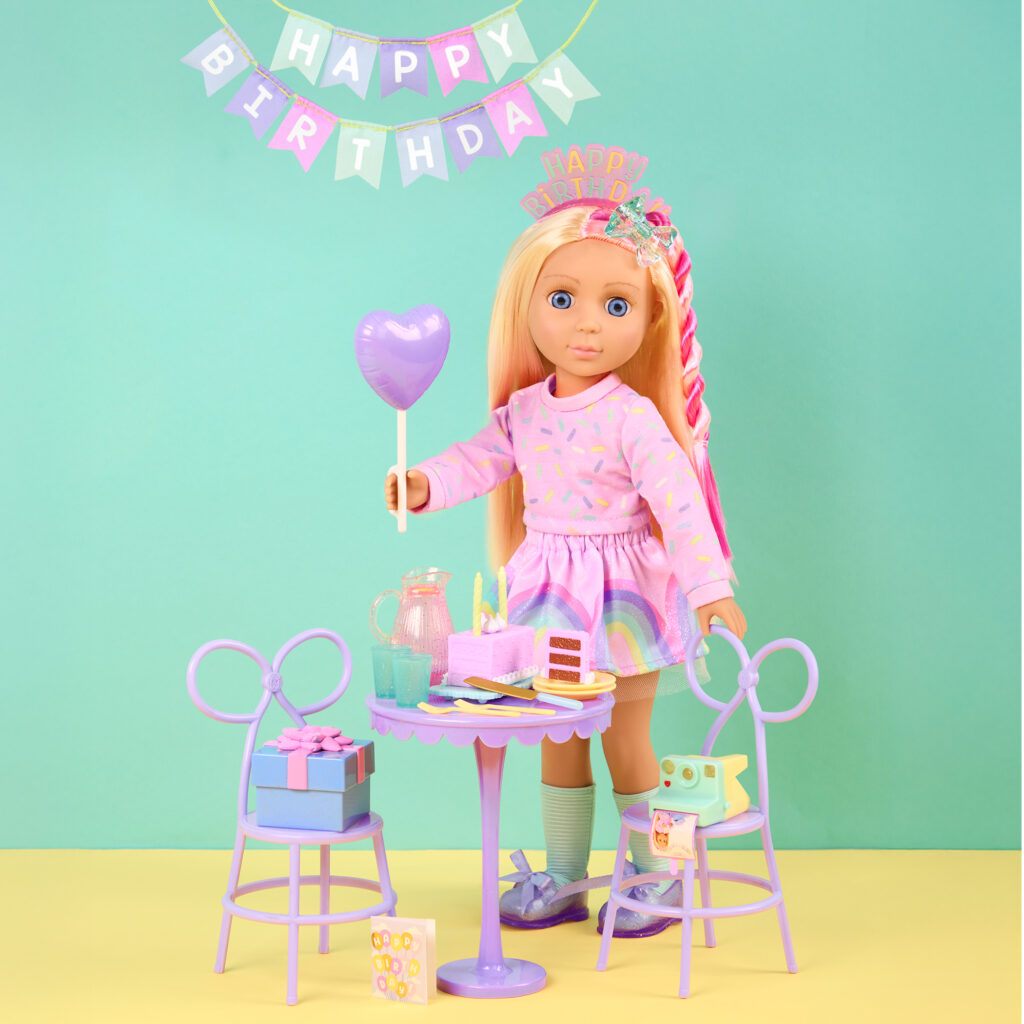 14-inch doll Glitter Girls Evie & GG Birthday Party Playset