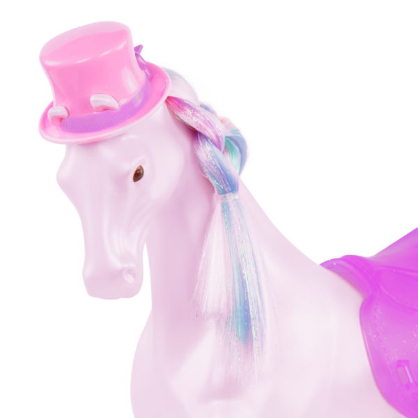 Glitter Girls Pink Toy Horse with Top Hat